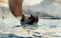 Angeln Rückkehr Boote Realismus marine Winslow Homer